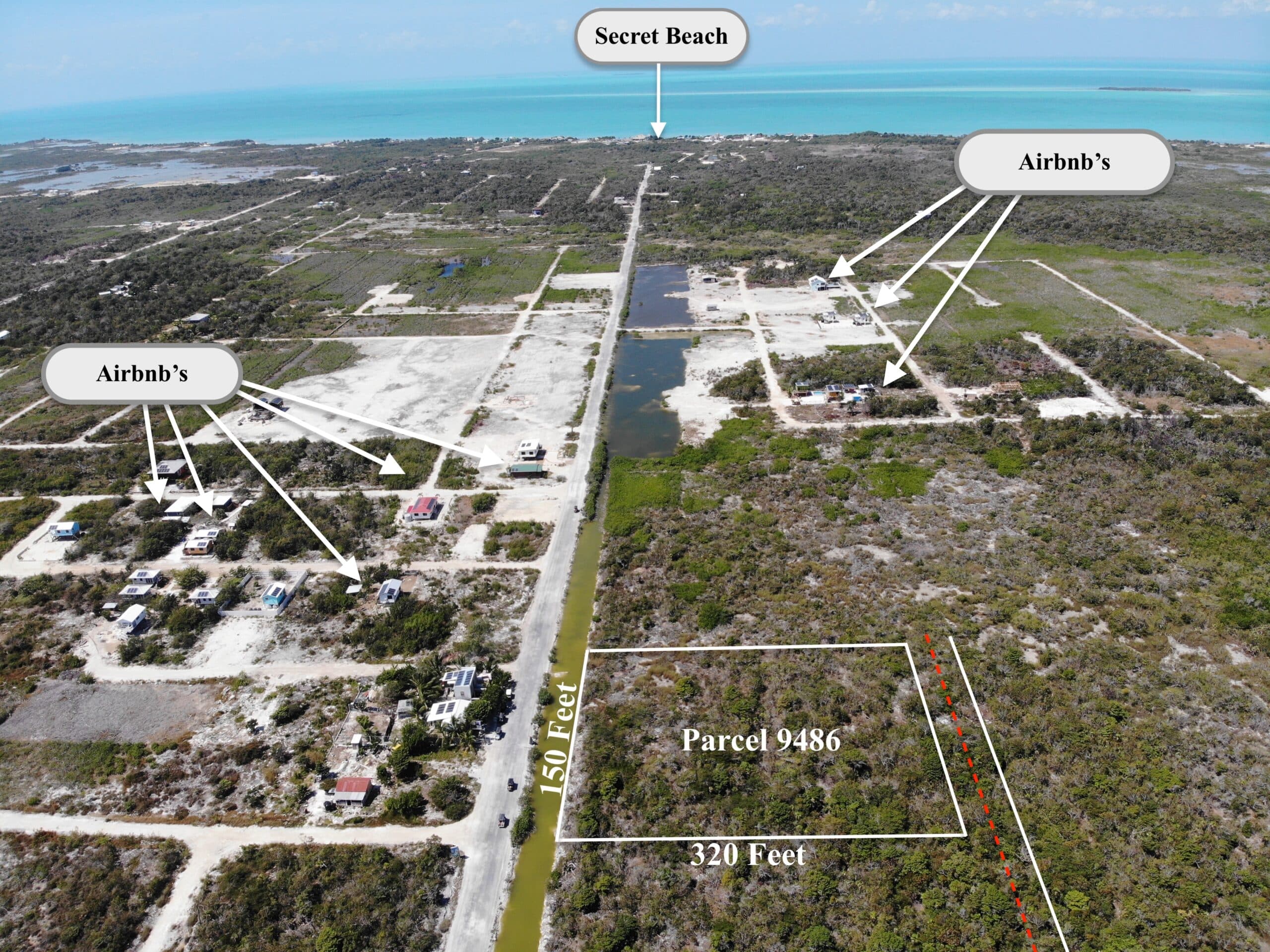 1 Acre commercial lot on the main road to Secret Beach