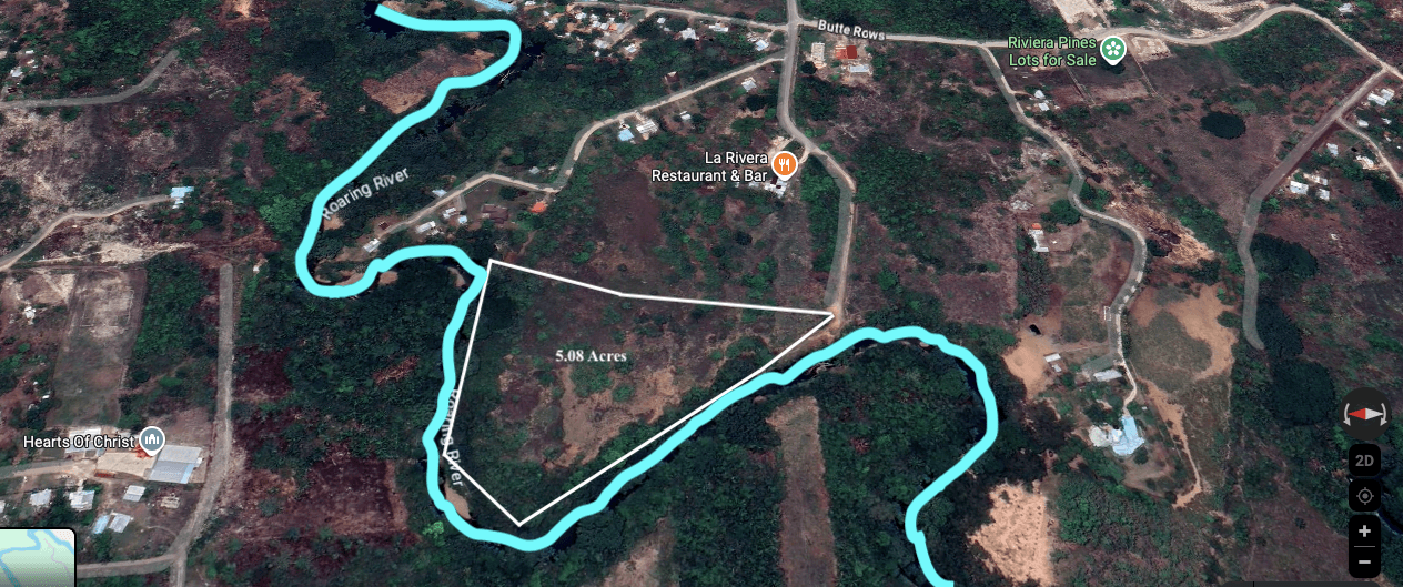 5.08 ACRES RIVER FRONT ON HEART OF BELMOPAN