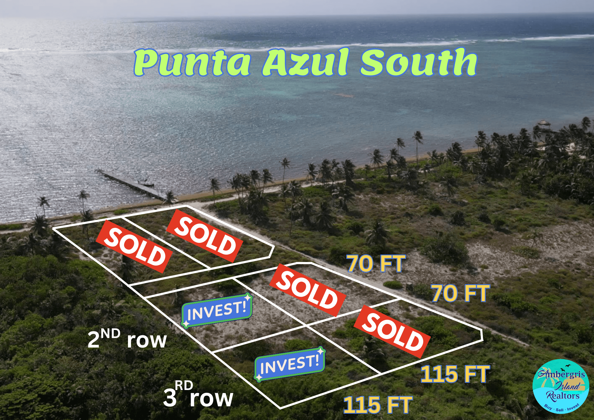 Punta Azul South 2row &amp; 3rd row for sale