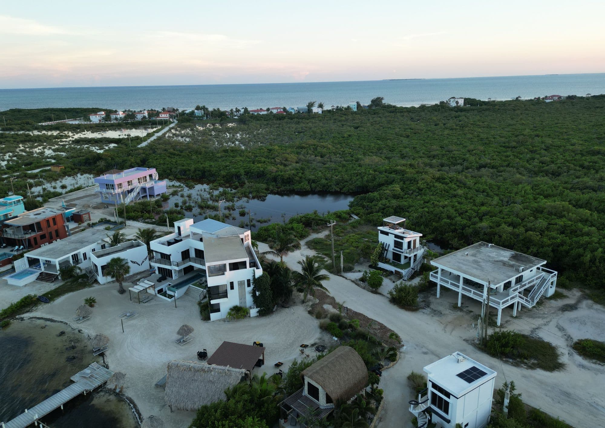 Second row lots on South of Ambergris Caye, Tarpon Bay 2