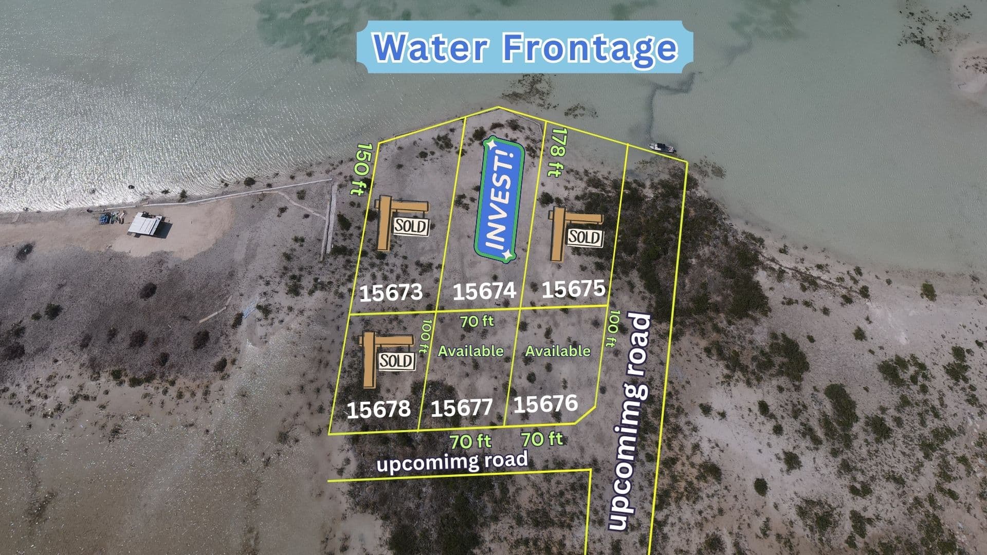 Water frontage property North of The Break Secret Beach 2