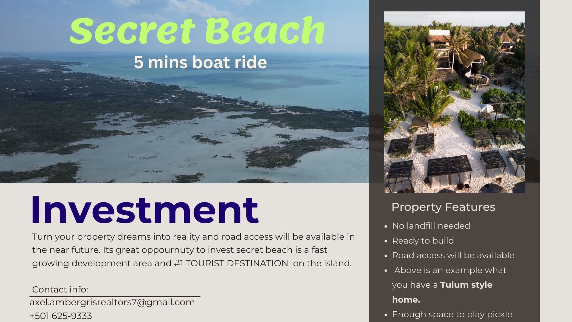 Water frontage property North of The Break Secret Beach 3