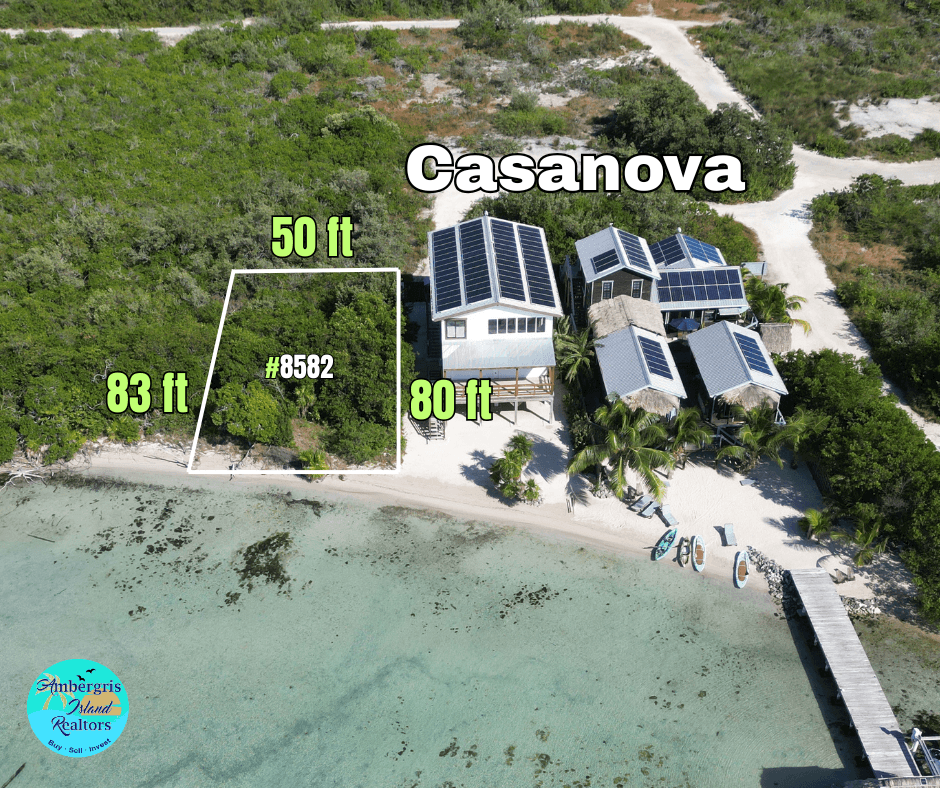 Beach front for sale in Belize secret beach